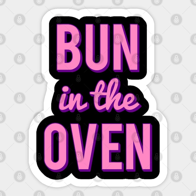 Bun In The Oven Sticker by Flippin' Sweet Gear